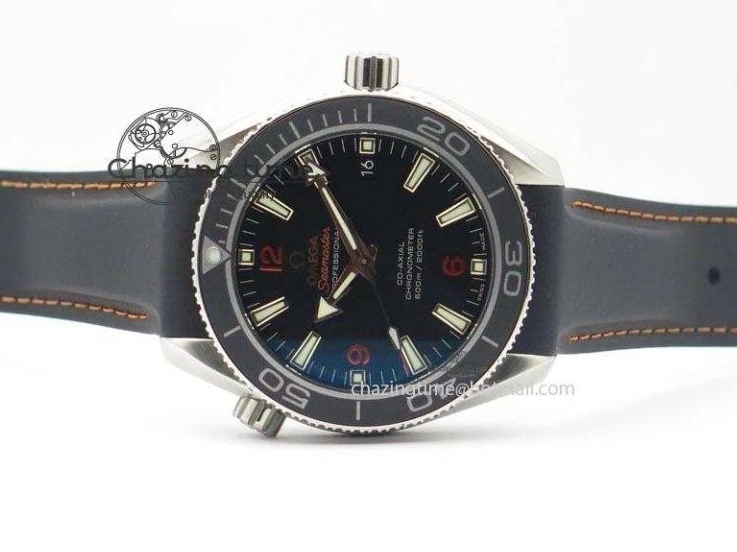 0327 Planet Ocean SS Bp Maker 45mm Black Bezel Orange Numbers On Black Rubber Strap A Popular 8220